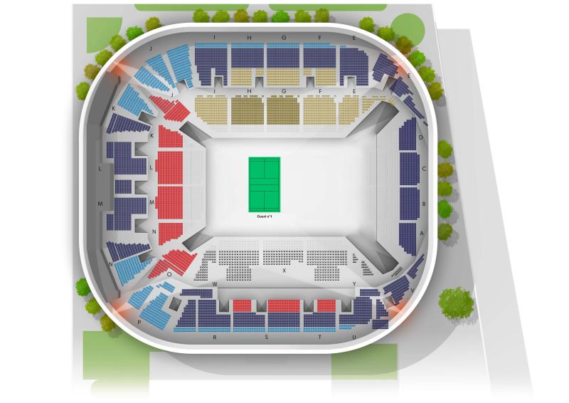ADIDAS ARENA coupe du monde badminton 1 terrain